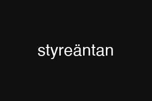 styreäntan